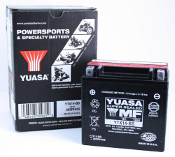 BATERIA YUASA YTX14-BS USA ACIDO PILA