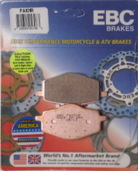 BALATA EBC FRENO DISCO FA101R YZ125U 88 XT600 (90-95) tras XT350 (85-00) YFM350 (87-88) YFZ350/TU/W (87-
89) del YTZ250N/S (85-86) del y tras ZAPATA