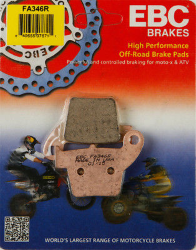 BALATA EBC FRENO DISCO FA346R Honda CR125/250R (02-07) CRF250X/R (04-07) CRF450R (02-07) traseras ZAPATA