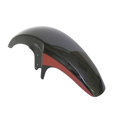 SALPICADERA DELANTERA FT 125 SPORT COLOR NEGRO/ROJO