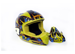 CASCO BUTTERFLY AZUL/AMARILLO XL ACERBIS