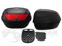 MALETERO TECH-X2 51LT COLOR NEGRO C/ REFLEJANTECAJA