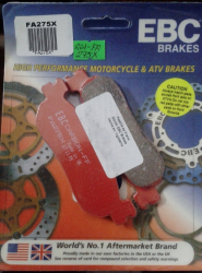 BALATA EBC FRENO DISCO FA275X P/ Yamaha YZF600 RR R6 (99-02) R1 (02-03) ZAPATA