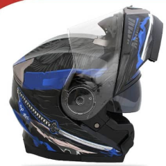 CASCO ABATIBLE IRON RACING TALLA L DOT IR-160 NINJA COLOR AZUL
