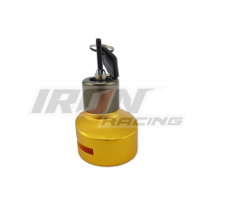 CANDADO ANTIRROBO PARA DISCO FRENO DE MOTOCICLETA IRON RACING IR-01 DORADO