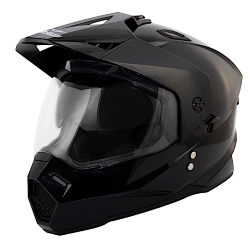 CASCO IRON RACING CROSS IR-91 TALLA S COLOR NEGRO BRILLO DOT