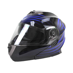 CASCO BKR ABATIBLE DEIDAD TALLA L COLOR NEGRO/AZUL ALERO