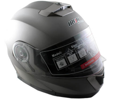CASCO IRON RACING ABATIBLE TALLA M IR-160 COLOR TITANIUM MATE DORADO