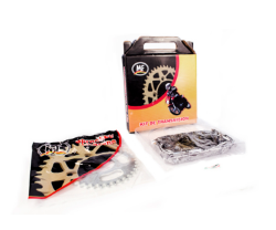 KIT SPROCKET HONDA CGL 125 14D-38D 428H X 108 KIT ARRASTRE