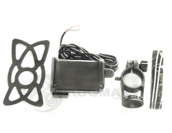 SOPORTE UNIVERSAL P/ CELULAR CON CARGADOR 12-24V BASE