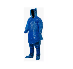 IMPERMEABLE DE BOLSILLO COLOR AZUL UNITALLA