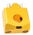 SOPORTE DE MANUBRIO ZX-751 DORADO BASE