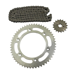 KIT DE SPROCKET P/ NXR 125 BROS (54 x 17T 428H x 130L) KIT ARRASTRE