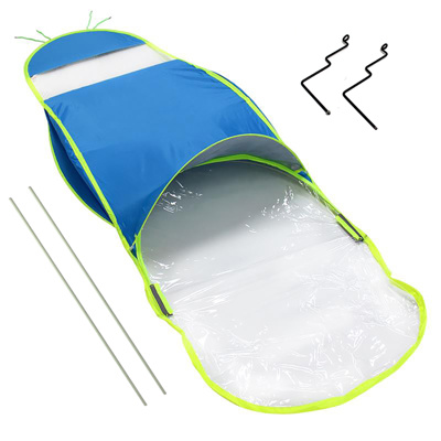 TECHO TOLDO CUBRE SOL PARA MOTO COLOR AZUL