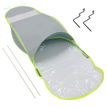 TECHO TOLDO CUBRE SOL PARA MOTO COLOR GRIS