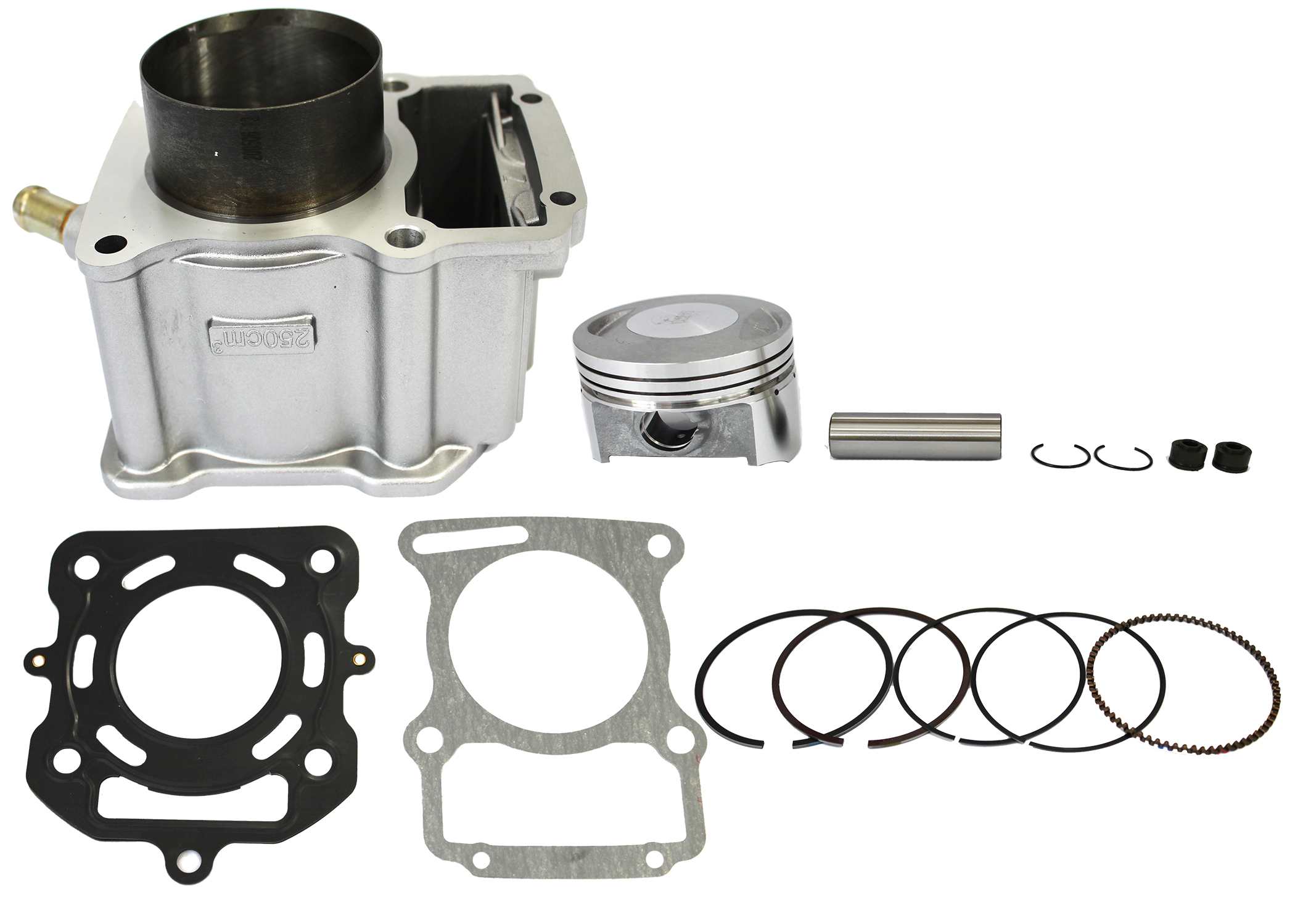 KIT CILINDRO COMPLETO P/ MOTO CARRO 250 (ENFRIADO POR AGUA) CAMISA