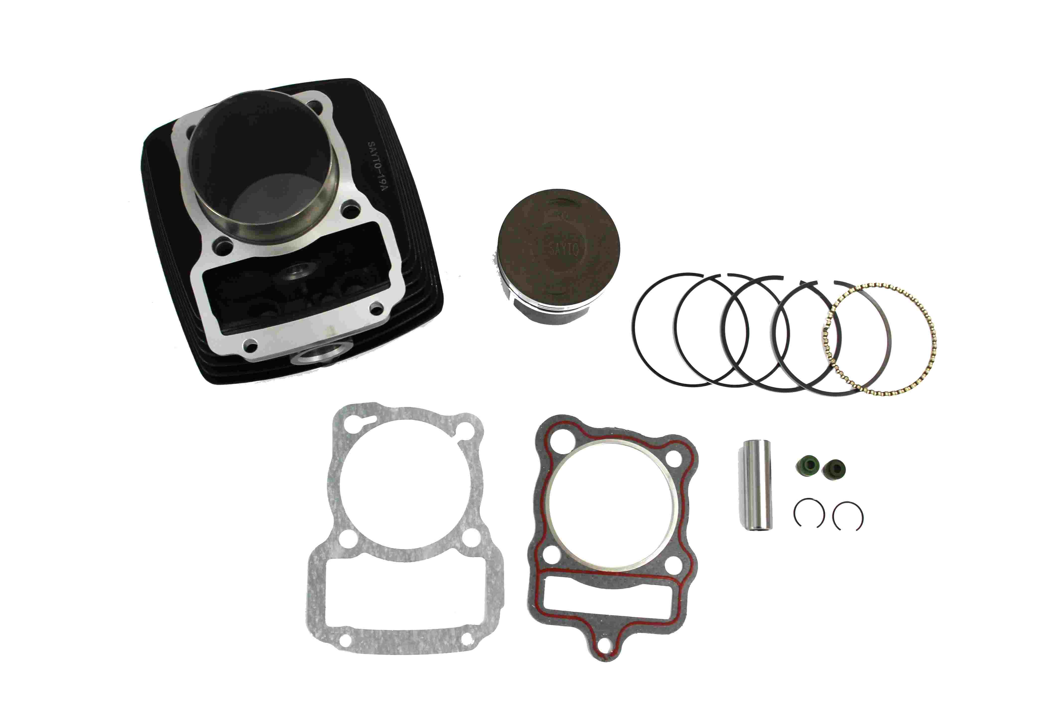 KIT CILINDRO COMPLETO P/ MOTO CARRO 250CC (P VARILLA DE PUNTERIAS) CAMISA