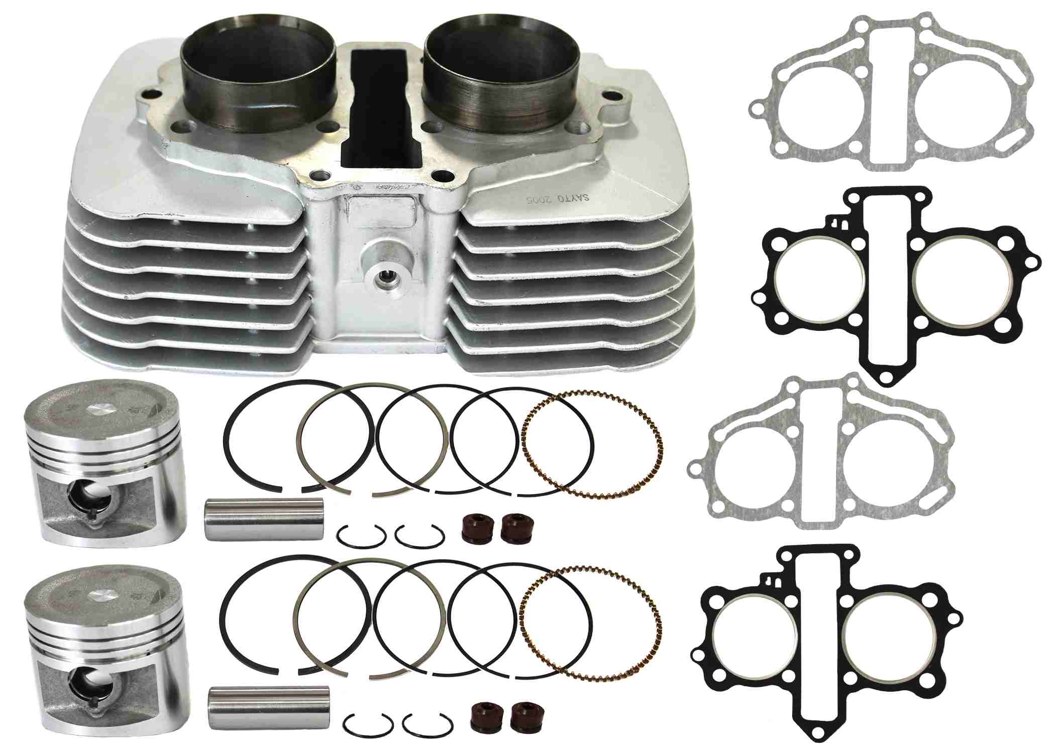 KIT CILINDRO COMPLETO P/ CB 250 TWISTER REBELIAN 250 CAMISA
