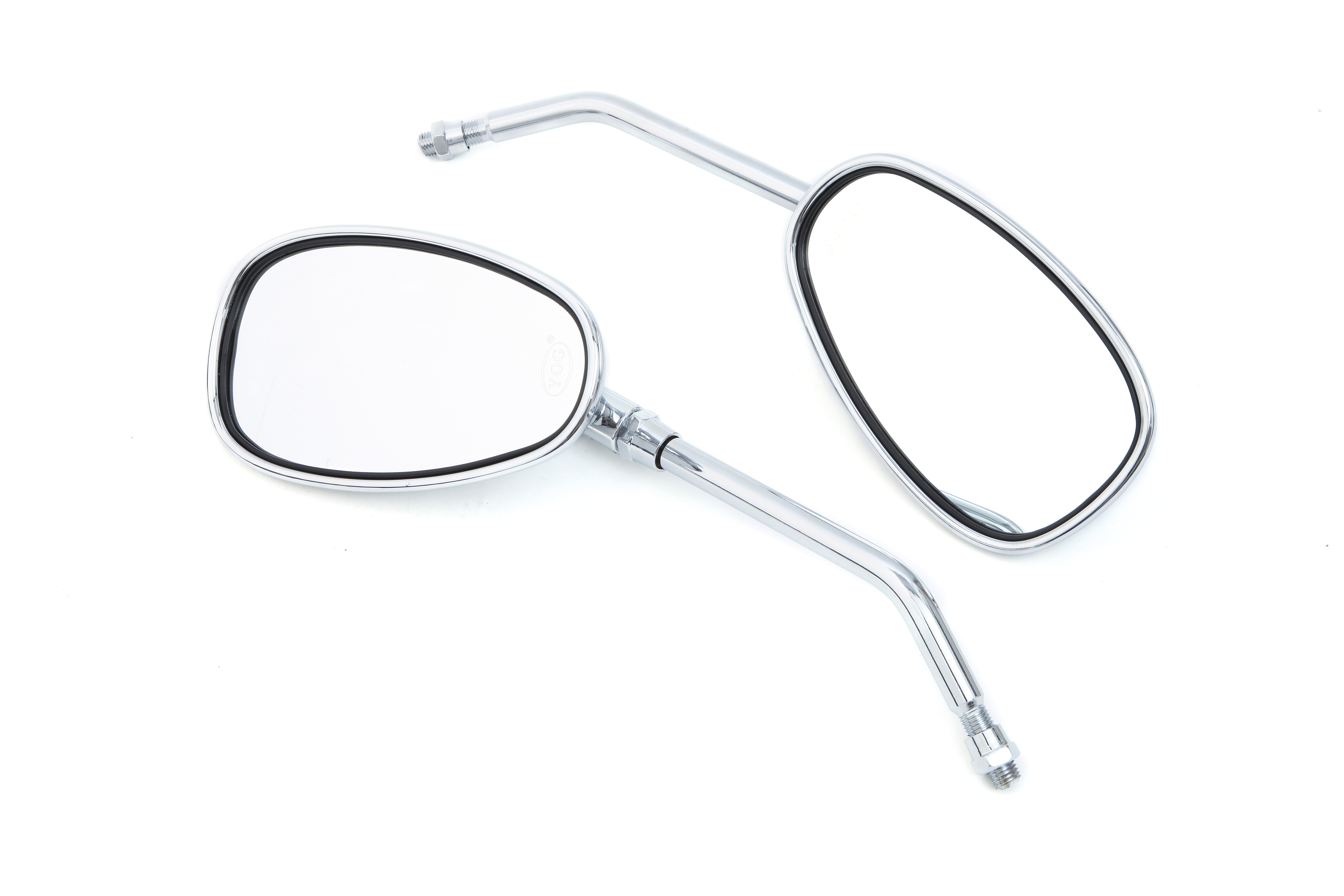 JGO ESPEJO CHOPPER CROMADO OVALADO RETROVISOR