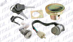 SWITCH DE ENCENDIDO P/ AT 110 (INCLUYE CERRADURAS Y TAPON GASOLINA) CHAPA