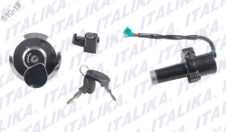 SWITCH ENCENDIDO P/ DM 200 (INCLUYE CERRADURAS Y TAPON GASOLINA) CHAPA