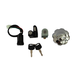 SWITCH DE ENCENDIDO P/ DM 125 (INCLUYE CERRADURAS) CHAPA