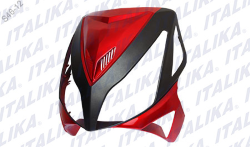 CUBIERTA FRONTAL GS 150 COLOR NGO/ROJO TAPA