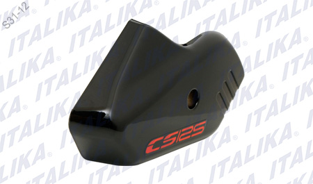 CUBIERTA IZQUIERDA DE SUSPENSION CS 125 COLOR NEGRO TAPA