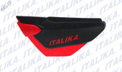 CUBIERTA LATERAL DERECHA FT 125 SPORT COLOR NEGRO/ROJO TAPA