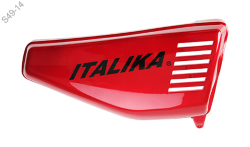 CUBIERTA DERECHA FT 125 ROJA TAPA