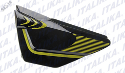 CUBIERTA IZQ NEGRO/AMARILLO FT 150S TAPA