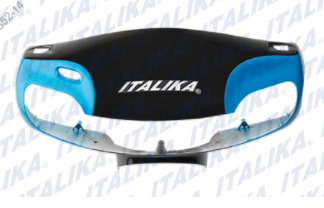 CUBIERTA FRONTAL MANUBRIO NGO/AZUL XS 125 TAPA