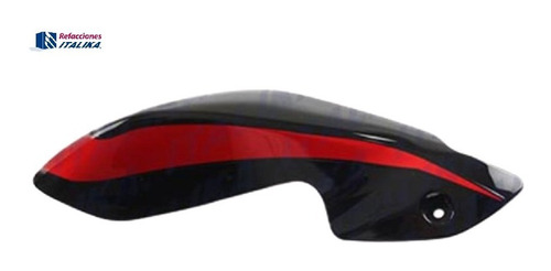 CUBIERTA DE FARO DERECHA FT 200TS DT 200SPORT COLOR NEGRO/ROJO TAPA