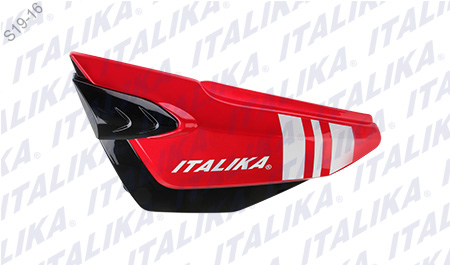 CUBIERTA LATERAL IZQUIERDA DT 125 COLOR ROJO TAPA