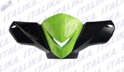 CUBIERTA FRONTAL XT 110RT COLOR NEGRO/VERDE TAPA