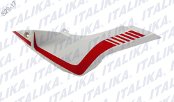 CUBIERTA LATERAL DERECHA VORTX 200 COLOR ROJO/BLANCO TAPA