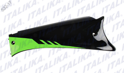 CUBIERTA LATERAL DERECHA DS 150 COLOR NEGRO/VERDE TAPA