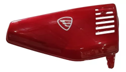 CUBIERTA LATERAL IZQUIERDA DT 150 BASIC FT 125 NUEVA COLOR ROJO TAPA