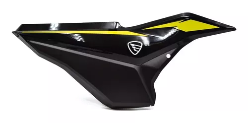 CUBIERTA LATERAL DERECHA FT 150TS COLOR NEGRO/AMARILLO TAPA