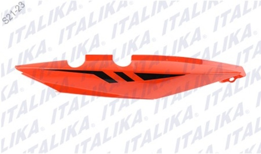 CUBIERTA TRASERA DERECHA DT 150SPORT COLOR NEGRO/ROJO