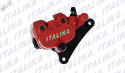 CALIPER DE FRENO DELANTERO FT 180 COLOR ROJO MORDAZA TORTUGA