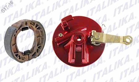 PORTA BALATAS DELANTERO D125 X125 COLOR ROJO