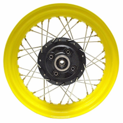 RIN TRASERO COMPLETO P/ DM 150 COLOR AMARILLO