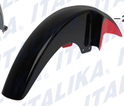 SALPICADERA DELANTERA NEGRO