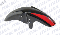 SALPICADERA DELANTERA P/ DT 200 FT 250TS COLOR NGO/ROJO