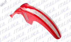 SALPICADERA DELANTERA FT 150GTS COLOR ROJO BLANCO