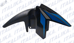 SALPICADERA DELANTERA FT 180TS COLOR NEGRO/AZUL