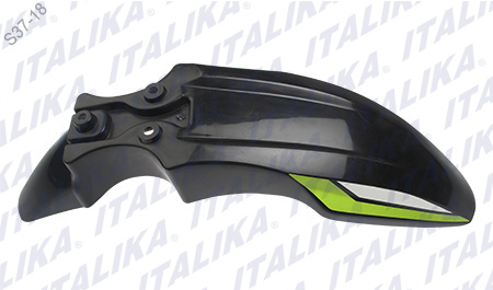 SALPICADERA DELANTERA DM 150SPORT COLOR NEGRO/VERDE
