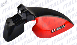 SALPICADERA DELANTERA D125 COLOR NEGRO/ROJO