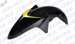 SALPICADERA DELANTERA XT 125RT COLOR NEGRO/AMARILLO